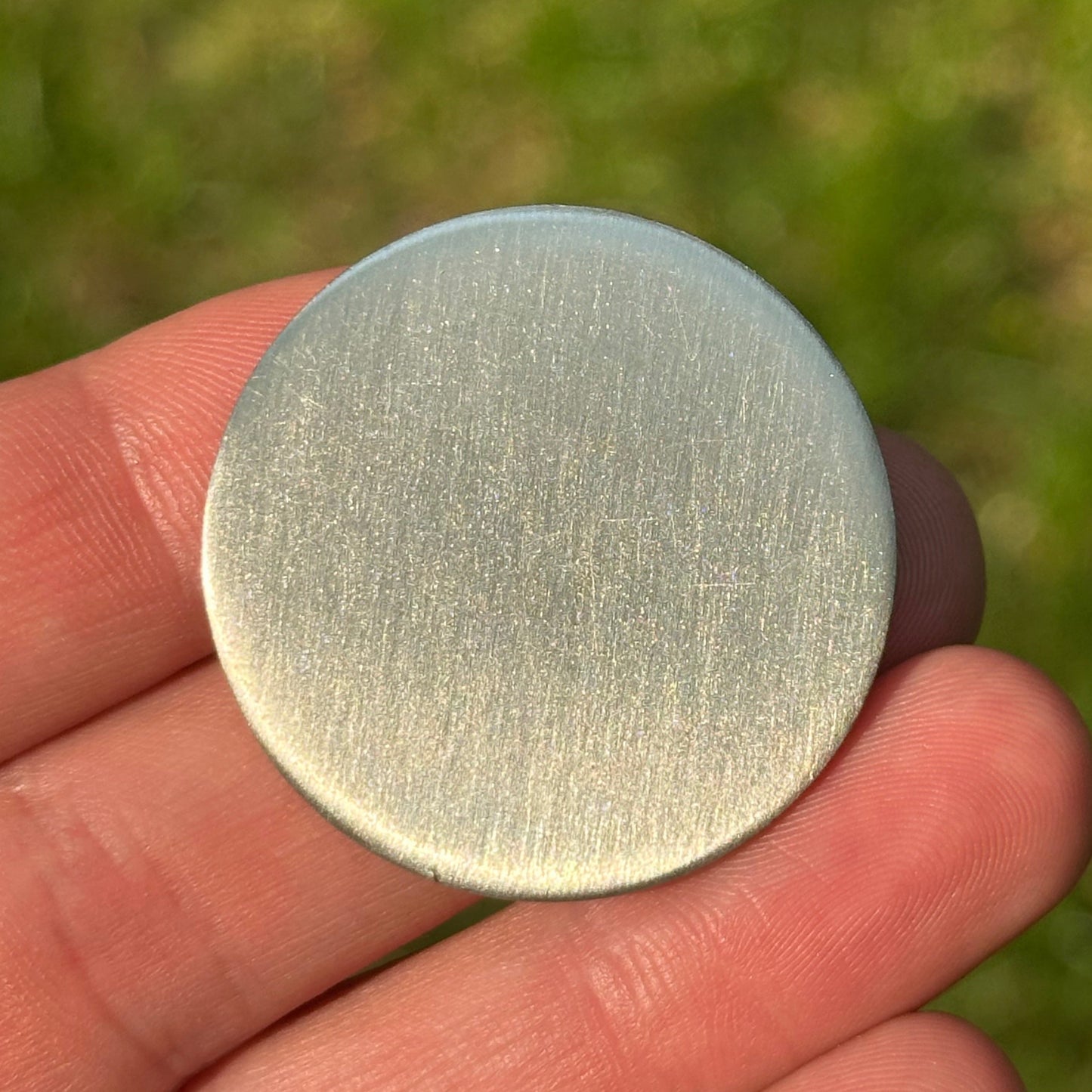 Premium Antique Silver Color Plated Brass Alloy Coin Blank (1.5" diameter, 3mm thick)