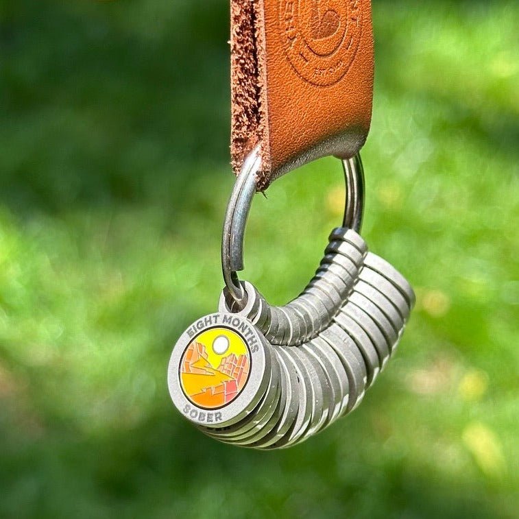 Eight Months Sober sobriety token - The Achieve Mint
