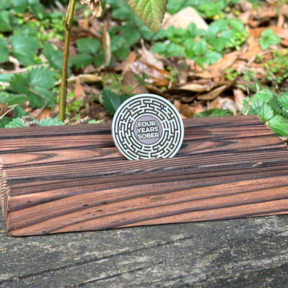 Custom Recovery Maze sobriety coin - The Achieve Mint