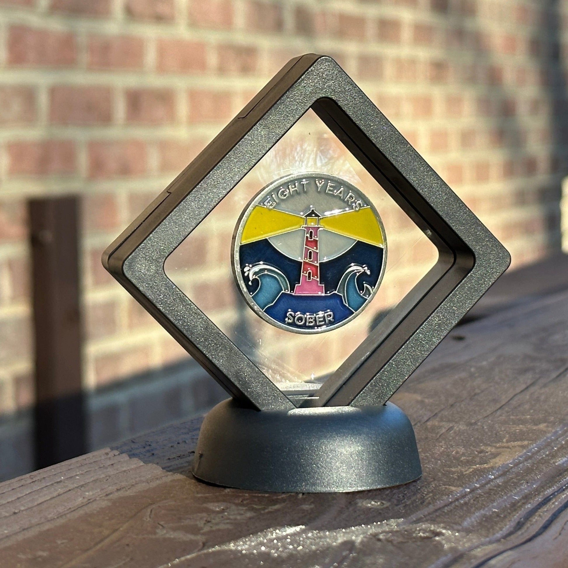 Eight Years Sober sobriety coin - The Achieve Mint