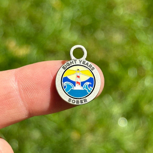Eight Years Sober sobriety token - The Achieve Mint