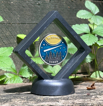 Fifteen Years sober sobriety coin - The Achieve Mint