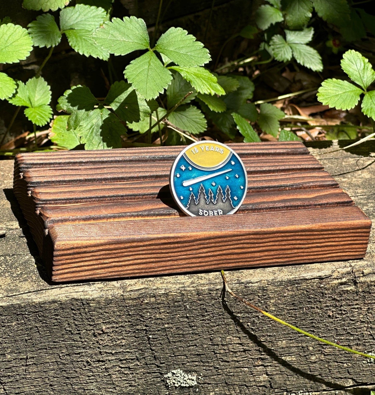 Fifteen Years sober sobriety coin - The Achieve Mint