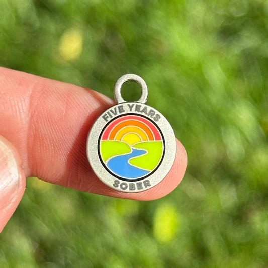 Five Years Sober sobriety token - The Achieve Mint