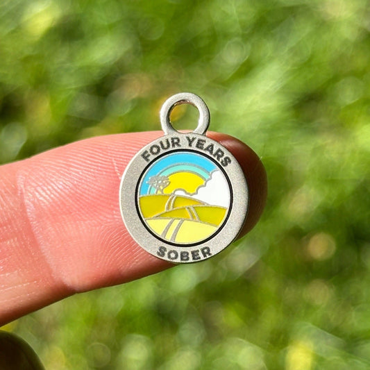 Four Years Sober sobriety token - The Achieve Mint