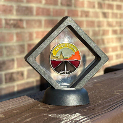 Seven Years Sober sobriety coin - The Achieve Mint