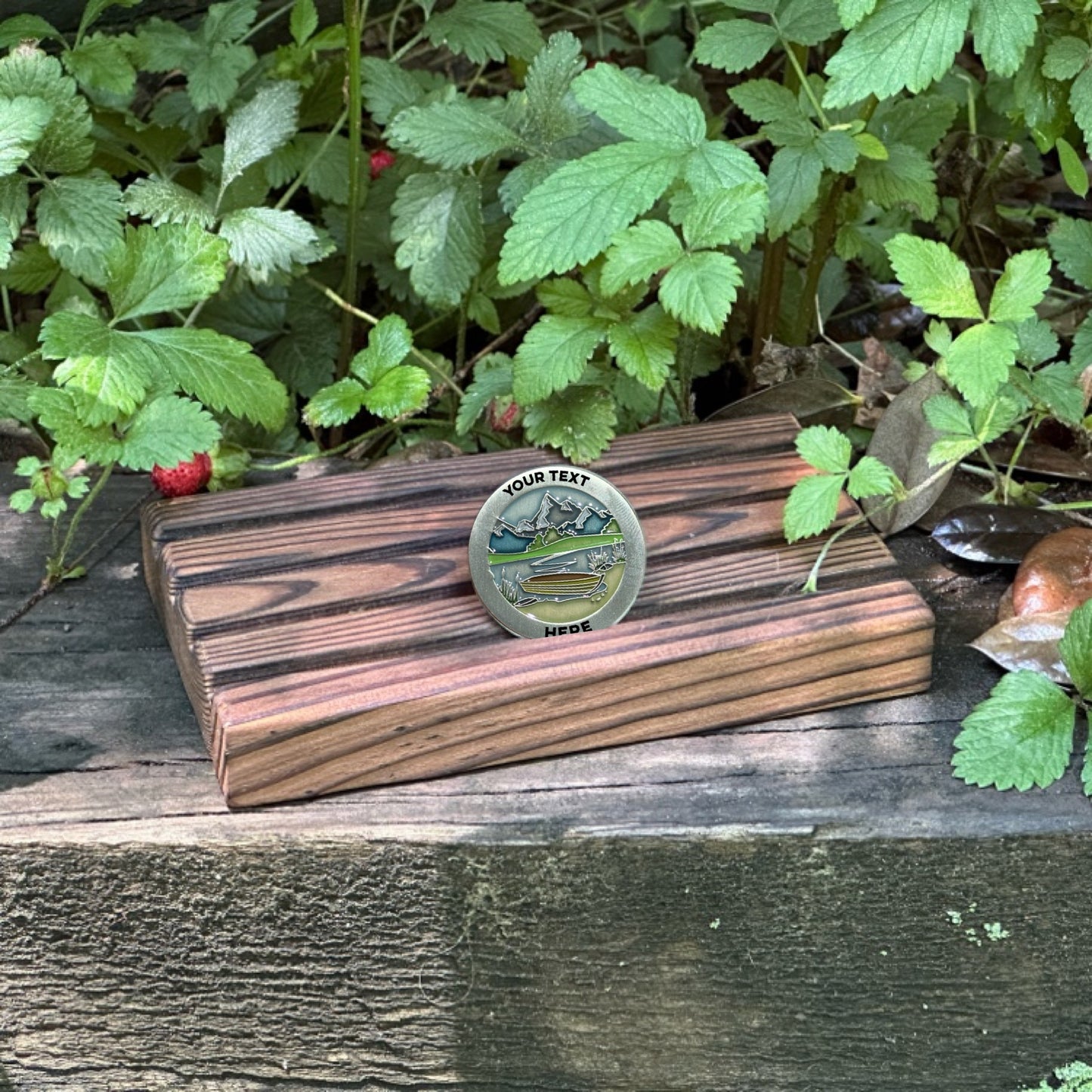 Custom color Lake Canoe achievement coin