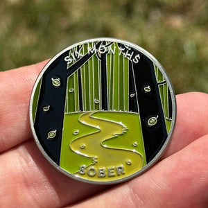 Six Months Sober sobriety coin The Achieve Mint Coin only 
