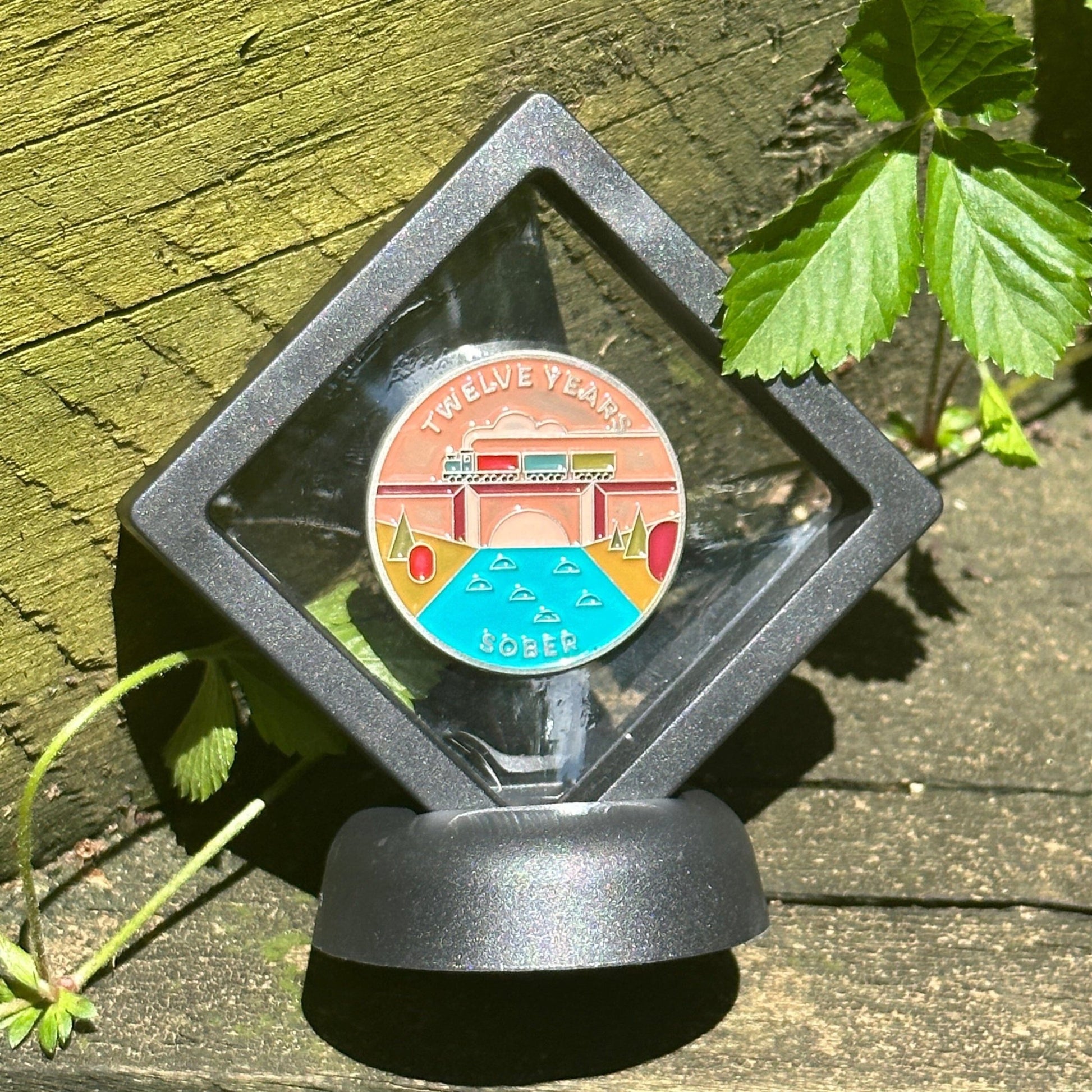Twelve Years Sober sobriety coin - The Achieve Mint